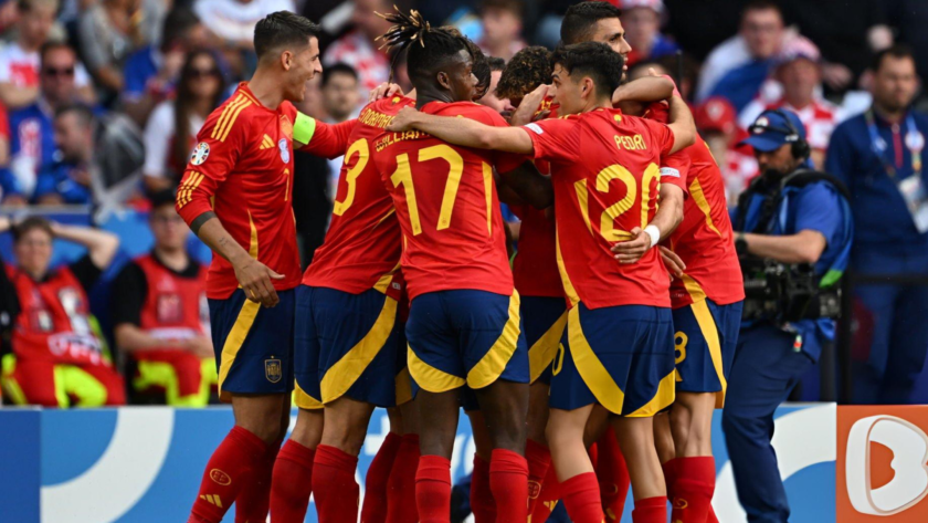 Eurocopa, día 2: España sorprendió goleando a Croacia