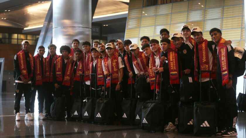 La Vinotinto Sub-17 ya llegó a Catar para el Mundial