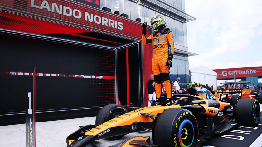 Lando Norris y McLaren dominan la Sprint de Miami